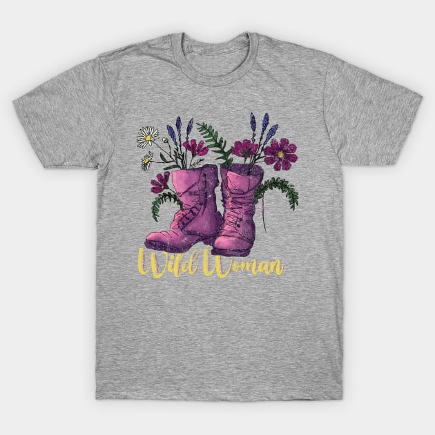 Wild Woman Outdoor Lover T-Shirt by HHT